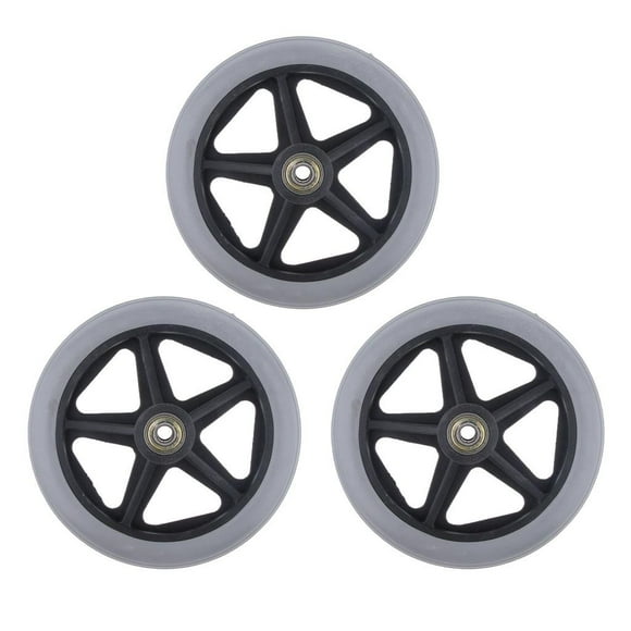 4pcs Ruedas de Silla de Ruedas Manuales Ruedas Abs Rueda Delantera 6''/ Resistente al Salvador Reemplazo de ruedas para sillas de ruedas