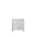 thumbnail image 2 of Cterwk Wood Beside Table with Handle, 2 Drawer Nightstand for Living Room, Bedroom, White, 2 of 7