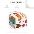 thumbnail image 4 of Lsque Fall Pumpkins Printed Tissue Box Cover Holder, Facial Paper Organizer Dispenser,Square with Bottom Belt, PVC Leather Decorative Organizer, 4 of 8