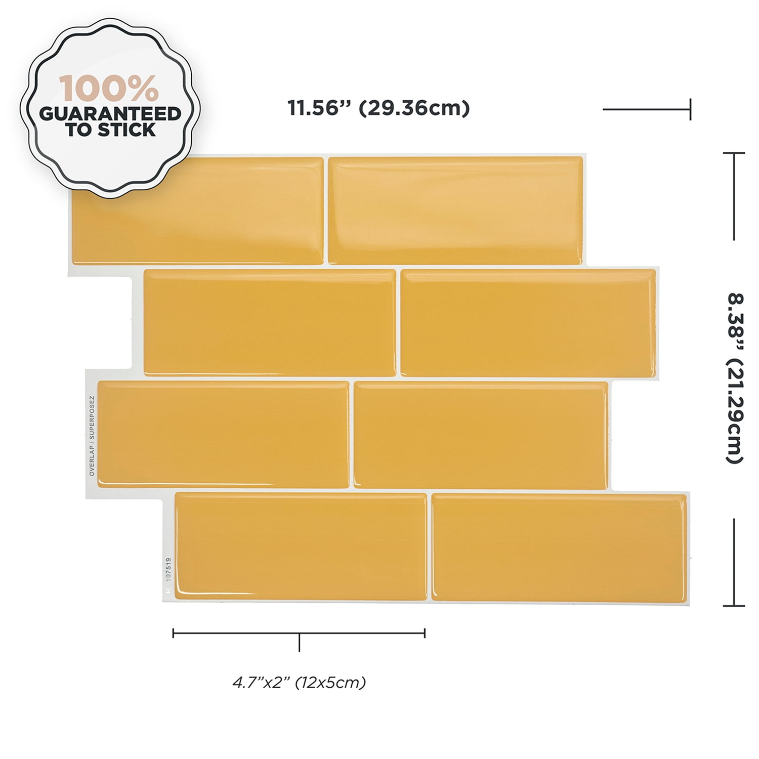 Smart Tiles - Peel and Stick Backsplash Tiles - Premium 3D Kitchen and Bathroom Tile