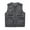 Gray, variant on Men's Fishing Vest Utility Sai Travel Vest with Muti Pockets Outdoor Work Photo Cargo Fly Summer Vest Black