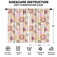 thumbnail image 2 of Blackout Kids Curtains,Pioneer Flower Floral Print Pattern Childrens Insulated Curtains Set Of 2,Bedroom Essentials,Toddler Room Decor 52"x84", 2 of 5