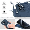 thumbnail image 3 of Liquid Silicone Case for iPhone 15 Pro Max - [Camera All-Round Protection] [Soft Microfiber Lining Anti-Scratch] 4 Layer Full Covered Shockproof Rubber Phone Case Cover, 6.7", Dark Blue, 3 of 16