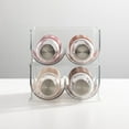 mDesign Plastic Stackable 2 Bottle Water Bottle Storage Organizer Rack ...