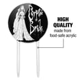 thumbnail image 6 of Acrylic Corpse Bride Logo and Silhouette Cake Topper Party Decoration for Wedding Anniversary Birthday Graduation, 6 of 7