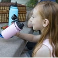 thumbnail image 2 of MIRA 12oz Insulated Kids Water Bottle with Spout Lid & Handle, Stainless Steel, Denim, 2 of 7
