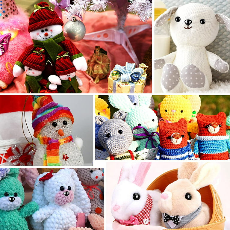 12 PAIR 7mm Plastic Safety EYES for Sewing, Crochet, Amigurumi, Arts &  Crafts, Teddy Bears, Dolls, Plush Animals, Miniatures PE-1 