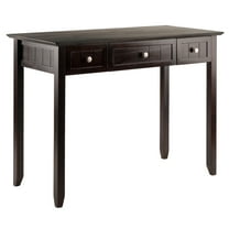 Winsome Burke Writing Desk with Drawers, Coffee Finish