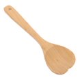 thumbnail image 1 of Cuchara de madera en forma de corazón Cucharas de sopa multifunción Mezcla de bambú para servir alimentos Revolver, 1 of 6