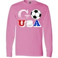 thumbnail image 3 of Inktastic Go, USA- Soccer, Football Long Sleeve T-Shirt, 3 of 5