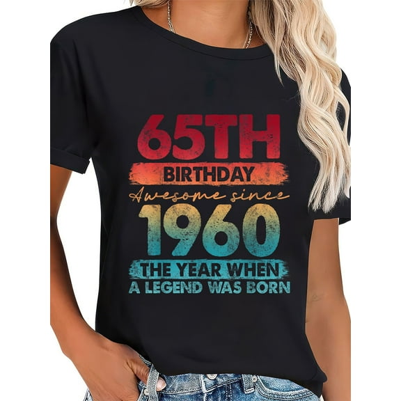 100% Cotton 65 Year Old Gifts Vintage 1960 Limited Edition 65th Birthday T-Shirt