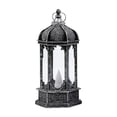 thumbnail image 2 of Hexagonal LED Electronic Candle Light with Black Metal Frame Vintage Indoor Patio Hanging Ambient Decor Lamp, 2 of 6