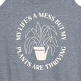 thumbnail image 3 of Instant Message - Lifes A Mess - Women's Racerback Tank Top, 3 of 6