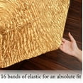 thumbnail image 4 of Smooth Satin BedTite Sheet Set, King, Gold – Wrinkle-Resistant, Deep Pocket, Soft & Secure Fit, 4 of 7