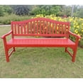 thumbnail image 2 of International Caravan Royal Fiji Patio Garden Bench in Antique White, 2 of 2