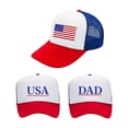 thumbnail image 2 of Empire Cove Patriotic USA Flag Americana Trucker Hat, 2 of 3