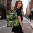 thumbnail image 3 of Uorisanigo Neon Dinosaur School Backpack Lightweight Hiking Daypack for Kids, Casual Schoolbag for Elementary Preschool, Large Capacity Daypack with Side Pocket for Travel, 3 of 7