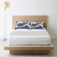 thumbnail image 6 of Yayeee Pillowcase Standard Size Set of 2 Satin Wrinkle Resistant Pillow Case, Blue Wave Pattern, 6 of 7