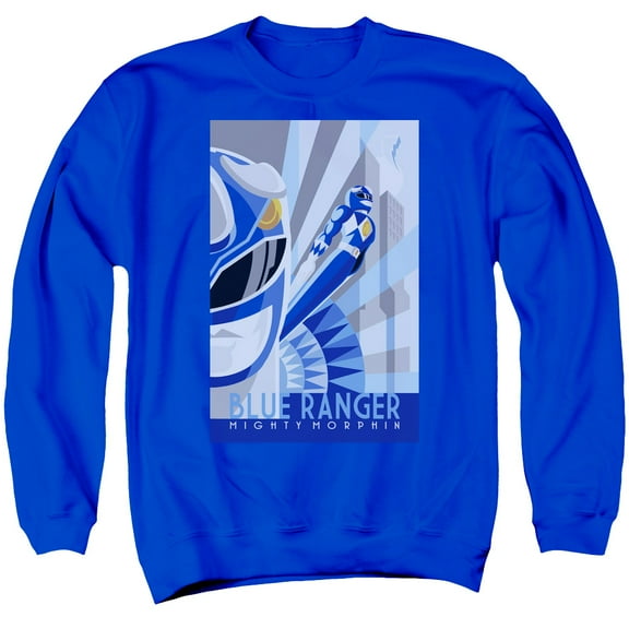 Power Rangers - Blue Ranger Deco - Crewneck Sweatshirt - Small