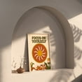 thumbnail image 3 of Focus OnYourself Retro Print - 60s 70s Sunshine Poster, Retro Floral Flowers, Hippie Decor, Nature Blooms, Painting Art, Dining Room Wall Decor Ideas, Art Deco Frameless 12x16inch, 3 of 5