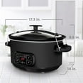 thumbnail image 3 of Slow Cooker, SCD4007, Chalkboard Exterior, Locking Lid, 3 Heat Settings, Removable Stoneware Crock, 3 of 4