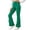 Green, variant on Bixock Toddler Girls Leggings High Waist Flare Pants Kids Trousers Elastic Waist Ruffle Solid Color Side Pocket Loose Stretch Fall Casual Daily Wear Size 11-12Years