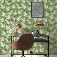thumbnail image 5 of Tempaper x Novogratz Family of Cranes Green Peel and Stick Wallpaper, 20.5" x 16.5', 5 of 7