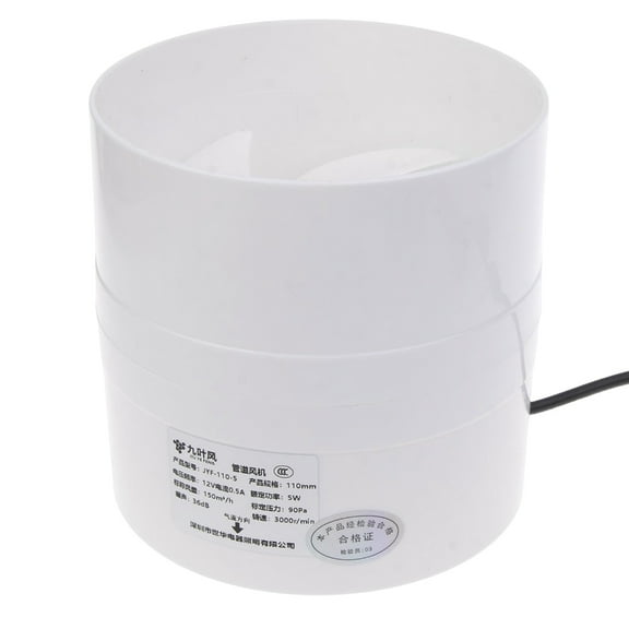 Duct Ventilation Fan Low Noise 12V For House, Quick Air Exchange in Small Spaces