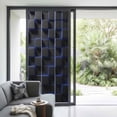 thumbnail image 3 of Blue Black Cubes Window Privacy Film, Modern Geometric Abstract Art Static Cling UV Sun Blocking Heat Control Window Tint Day and Night, Non-Adhesive One Way Windows Privacy Cover 35.4''x78.7'', 3 of 7