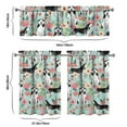 thumbnail image 6 of Dog Print Kitchen Curtains 36 Inch Short - 3 Panel Set, Cute Puppy & Floral Design, Rod Pocket Pet Lover Curtains 100% Polyester, Paw & Bone Pattern for Kitchen, Living Room, Bedroom, Easy Wash, 6 of 6