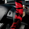 thumbnail image 5 of Print Car Wheel Covers Steering Wheel Cover 14.5 Inch Printing PVC Leather Auto Accessories, 5 of 6