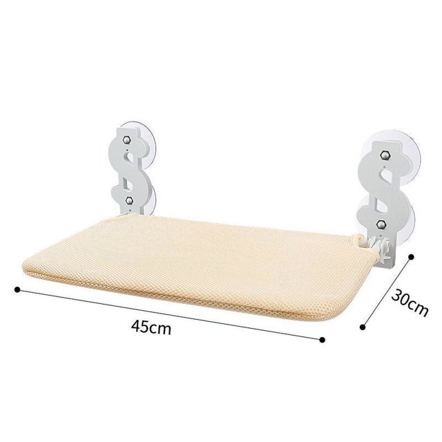 Suction Cup Cat Hammock - Foldable Suspended Cat Bed for Balcony Window Glass ShopWise Round