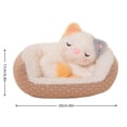 thumbnail image 4 of Pet Small Figurine Adorable Resting Animal Decor, Soft Polyester Plush, Lifelike Curled Lying Down Pose, Gentle for Sensitive Skin, Cozy Cuddly Collectible Ornament, 4 of 4