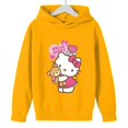 thumbnail image 3 of Sudadera con capucha de Hello Kitty Cat Kawaii para niños, ropa de otoño para bebés y niñas, sudadera para niños, chándales casuales para niños pequeños, 3 of 5