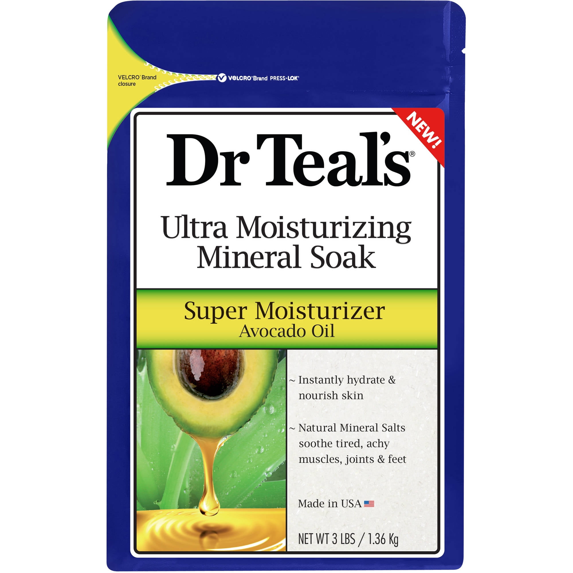 Dr Teal's Super Moisturizer Avocado Oil Ultra Moisturizing Mineral Soak