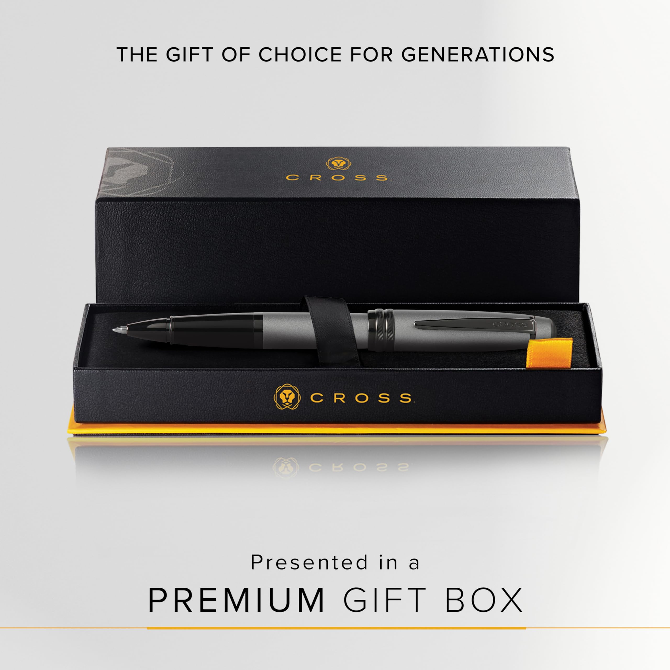 Cross Bailey™ Matte Gray Lacquer Rollerball Pen