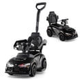 thumbnail image 1 of Costway Toyota Licensed Ride on Push Car with Parent-Control Handle Music Safety Guardrail Black, 1 of 10