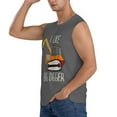 thumbnail image 3 of Lsque I Like Big Digger Print Men's Cotton Blend Sleeveless Muscle Shirts (S-3XL)- Moisture Wicking, Odor Protection, UPF 30+,Large, 3 of 8