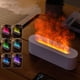 thumbnail image 2 of Wosthever Difusor de la llama de la forma de la chimenea para los aceites esenciales caseros del aromaterapia para los difusores para el hogar Electrodomésticos negro redondeado, 2 of 6