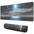 thumbnail image 1 of Maximized Gaming Performance with XXL Romantic Moonlit Sea Mouse Pad: Non-Slip Rubber Base, Stitched Edges, Extended Desk Pad for Computers & Keyboards, 31.5x11.8 Inch, 1 of 7