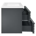 thumbnail image 3 of Modway Render 36" MDF Wood Wall-Mount Bathroom Vanity in Gray/White, 3 of 4