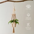 thumbnail image 3 of Ilios Innova | Colgante Decorativo Boho Café para Maceta, soporte artesanal tejido a mano en algodón, decoración colgante para plantas de interior y exterior., 3 of 9
