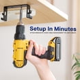 thumbnail image 2 of VIVO 47” Black Screw-on Fabric Cable Power Strip Management Tray, 2 of 8