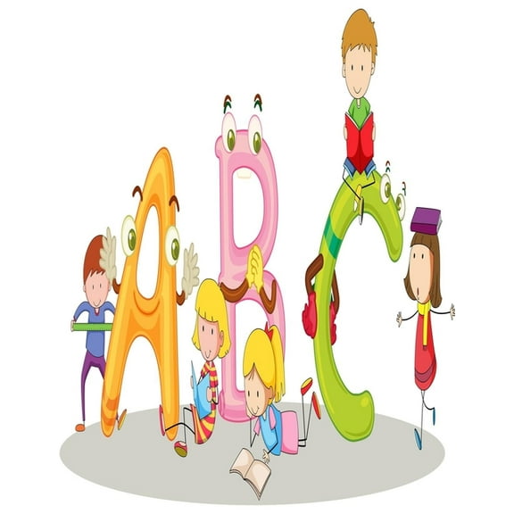 ABC Toddler Coloring Book with fun 3D Letters, Colors, Shapes, Animals, Alphabet for Pre-Reading, Kindergarten & Preschool (Paperback) (Large Print)