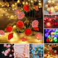 thumbnail image 3 of D-GROEE Party Accessories Led Rose Flower String Light Realistic Looking Battery-powered Valentine's Day Led String Lamp Hanging Decoration, 3 of 6