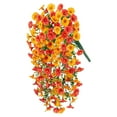 thumbnail image 3 of deevoka Hanging Artificial Flowers Silk Hanging Plants for Garden Yard Yellow Orange, 3 of 9