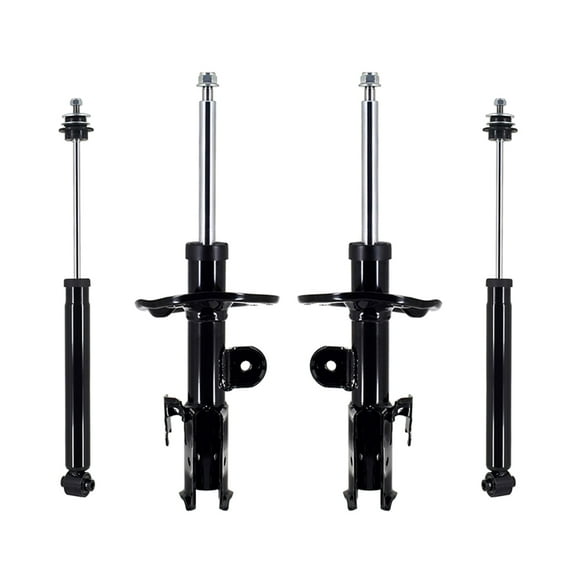 Set 4 Front Suspension Strut Assembly - Rear Shock For 2008 - 2015 Scion Xb