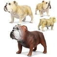 thumbnail image 6 of Bulldog Figurine Simulated Realistic Appearance Plastic Desktop Decoration Standing Bulldog Animal Model for Children, 6 of 7