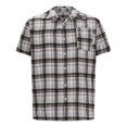 thumbnail image 4 of AHTJRT Big Tall Men's Casual Short Sleeve Plaid Button Down Shirt Classic Fit Chest Pocket Tees Gray M, 4 of 5