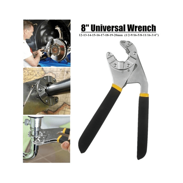Multifunctional adjustable hexagon open spanner wrench deals